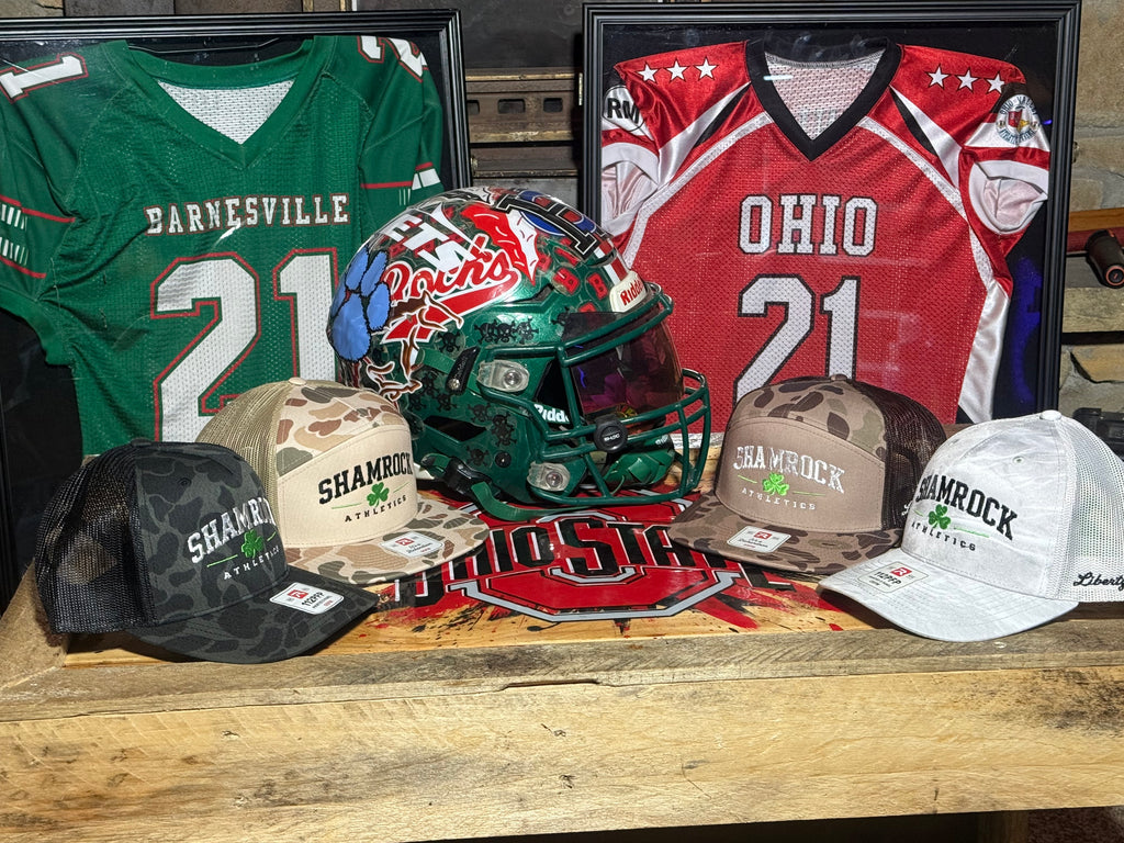 Barnesville Athletics camo Richardson hat collection